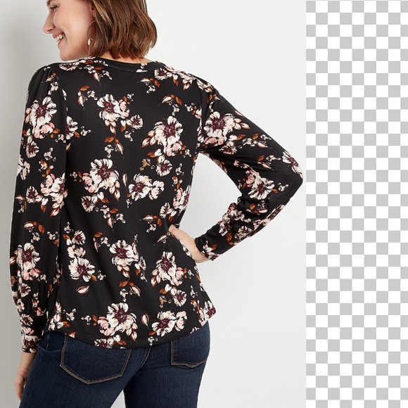 SMALL Cozy Floral Long Lantern Sleeve - Picture 8 of 14
